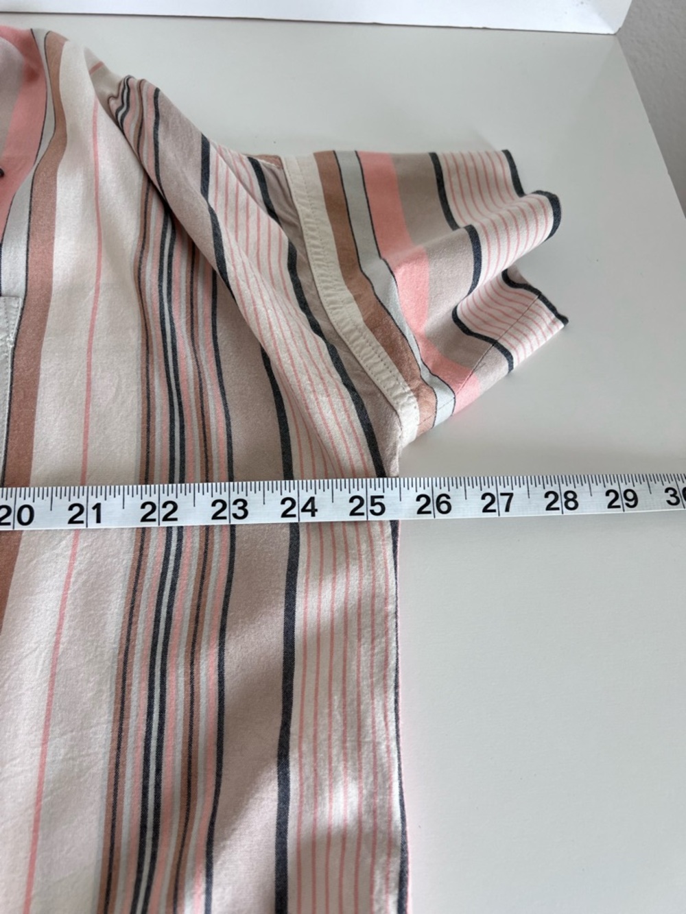 Madewell Women's Courier Button Down Short Sleeve Blouse in Aldwin Stripe - Picture 8 of 10